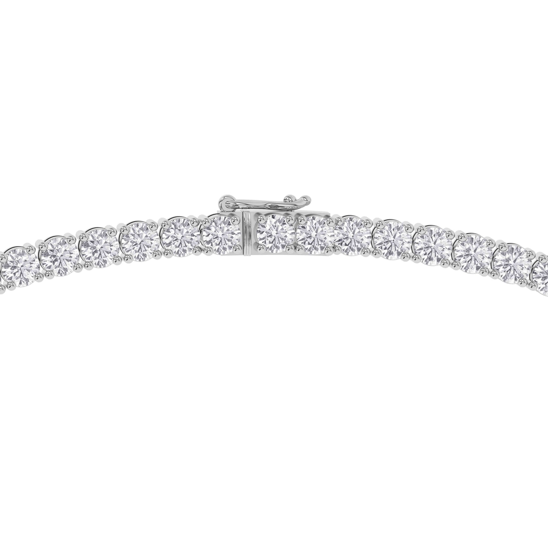 14K white Gold Tennis Necklace 25.00 CTW