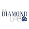 The Diamond Lab logo featuring the brand name in dark blue text and a matching diamond icon on a white background.